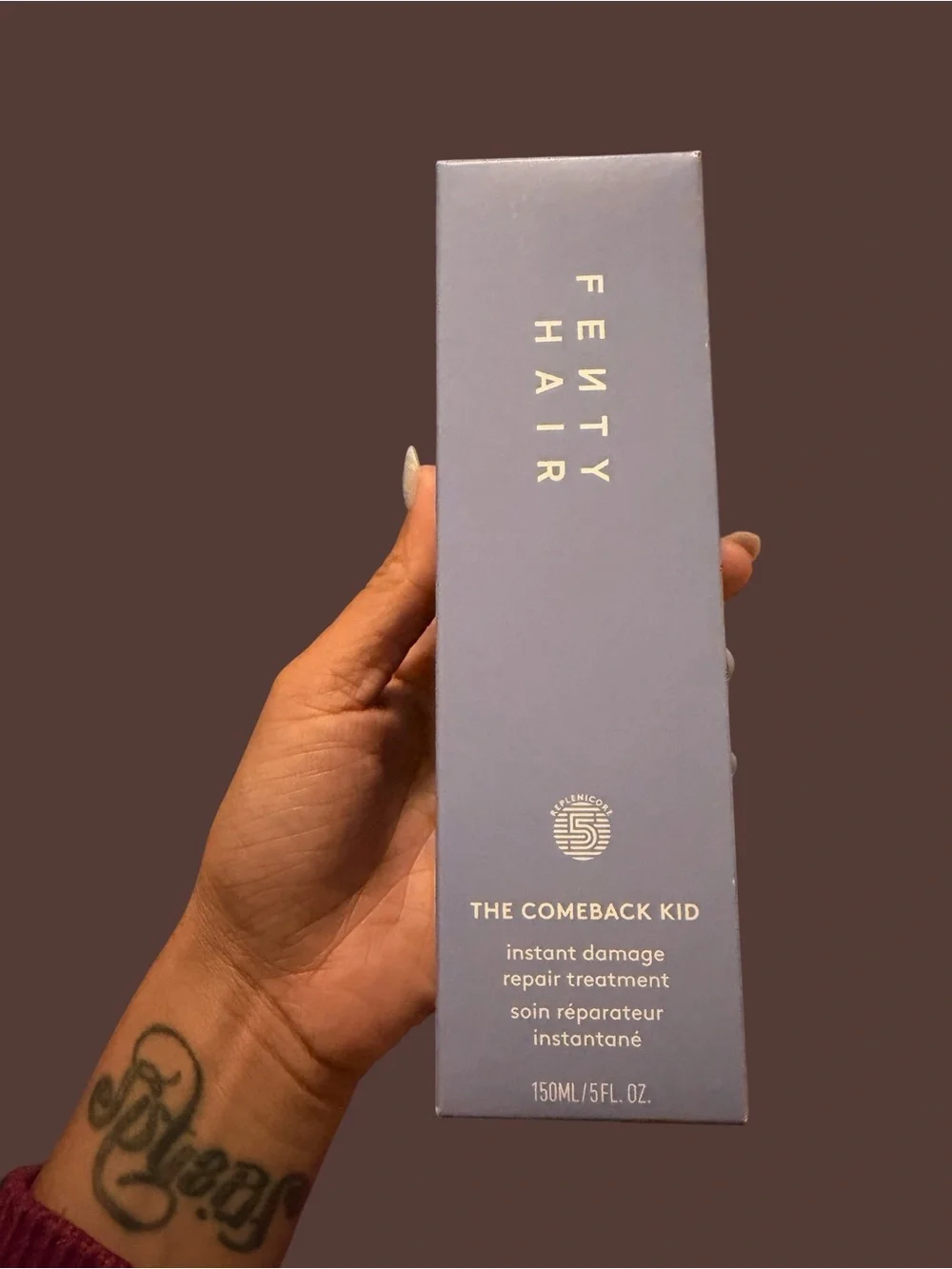Fenty Beauty The Comeback Kid Repair Treatment - Light Lavender Packaging